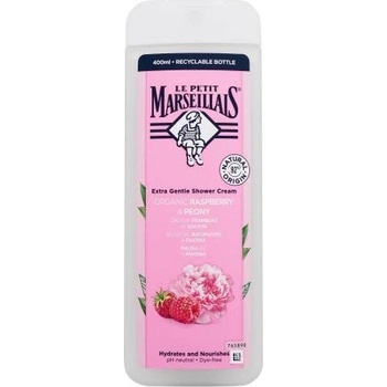 Le Petit Marseillais Extra Gentle Shower Cream Organic Raspberry & Peony sprchový krém 400 ml pre ženy