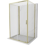 Mexen Exo-S 3S душ кабина 3-стенна плъзгаща се 200 x 70 см, прозрачна, златна (8151-200-070-50-00-3S)
