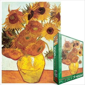 Image 1 of EUROGRAPHICS - Puzzle Vincent van Gogh: Twelve Sunflowers - 1 000 piese