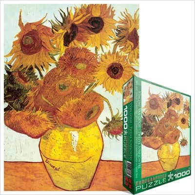 EUROGRAPHICS - Puzzle Vincent van Gogh: Twelve Sunflowers - 1 000 piese