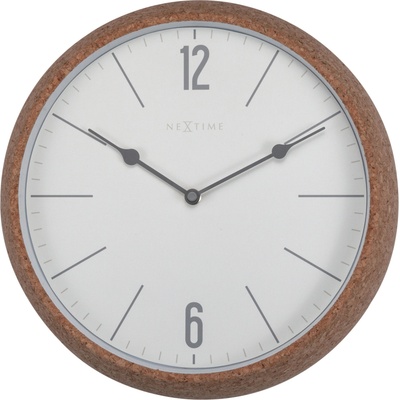 NeXtime Стенен часовник Cork бял (3509WI)