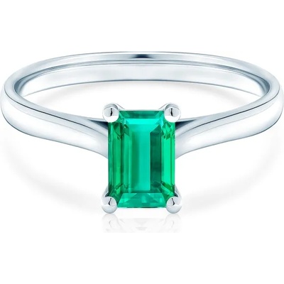 SAVICKI Годежен пръстен Savicki: бяло злато, смарагд