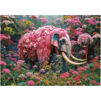 Educa - Puzzle Floral Elephant - 1 000 piese