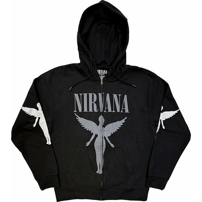 Nirvana mikina In Utero Mono Zipped Charcoal Grey – Zboží Dáma Nirvana mikina In Utero Mono Zipped Charcoal Grey – Zboží Dáma