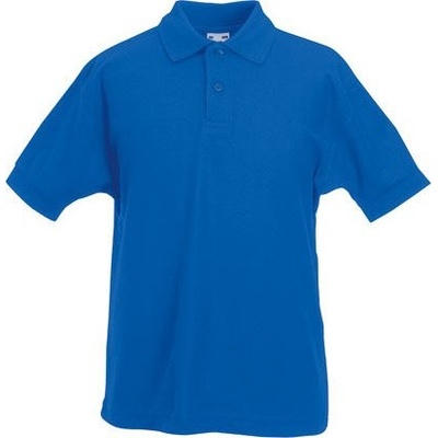 Fruit Of The Loom směsové polo triko 65 35 modrá královská