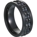 HARAHU Пръстен IK-32058 - Черен / 57mm KP32058