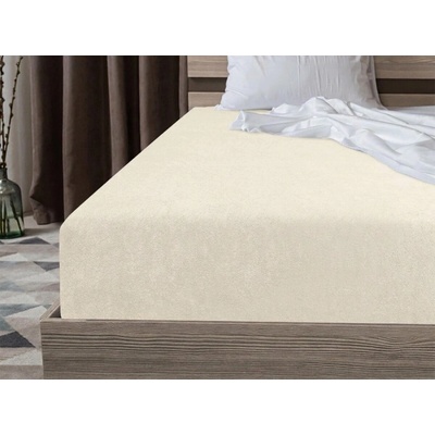 Textilomanie Fleecová napínacia obliečka Molton krémová 180x200