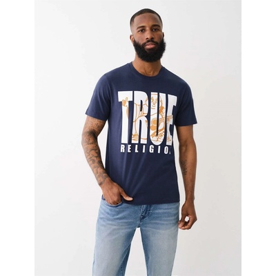 True Religion Тениска True Religion Men's Buddha Regular Fit T-Shirt - Dress Blue