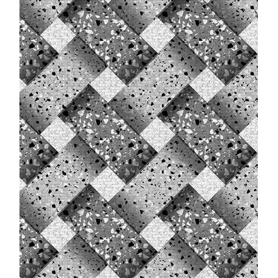 Terramat PVC 6037-5 terrazzo mozaika šedá metráž 60 cm