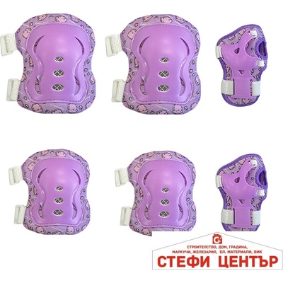 Paolo Детски наколенки РА1011 - 6бр / к-т - Лилави (721151)