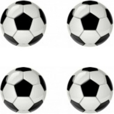 Samolepky živicové 3D Futbal (lopta) 4ks AutoZulu
