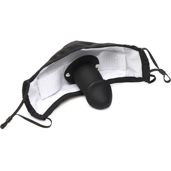Image 1 of Master Series Mouth-Full Dildo Face Mask Black
