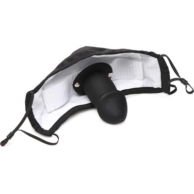 Master Series Mouth-Full Dildo Face Mask Black
