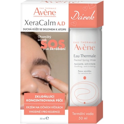 Avéne XeraCalm zklidňující koncentrovaná péče 50 ml + termální voda Avene 50 ml dárková sada