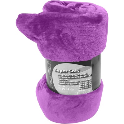 Bazyl cz Mikroflanelová deka Super Soft Levandulová 200x230