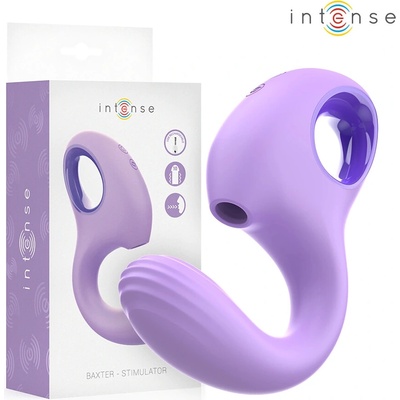 Intense Baxter Dual Vibrator & Stimulator with Remote Violet