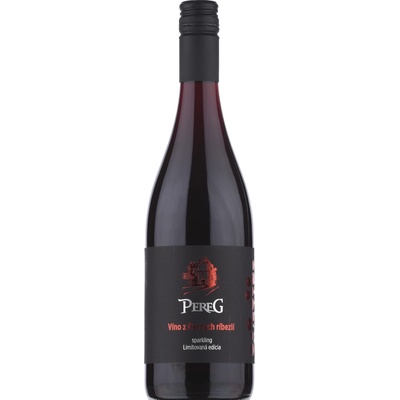 Pereg Víno z čiernych ríbezlí sparkling sladké červené 0,75 l