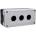 Emas elektotechnik Control cassette for 3 buttons/lights - blank, black-grey, T0-PY3BOS