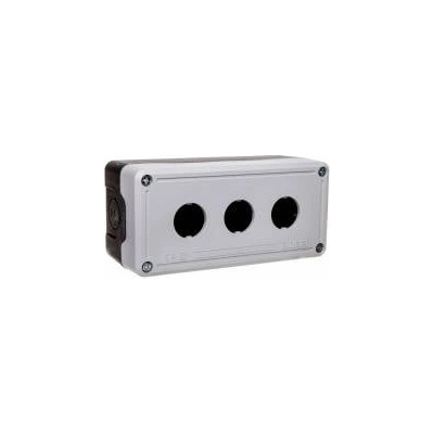 Emas elektotechnik Control cassette for 3 buttons/lights - blank, black-grey, T0-PY3BOS