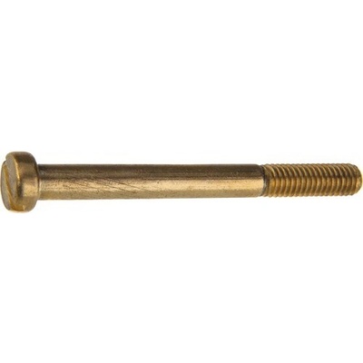 Metrická skrutka M5x16 DRÁŽKA, valcová hlava zaoblená, mosadz, 10ks