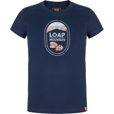 Loap Bamsy chlapčenské tričko Black Iris / Orange