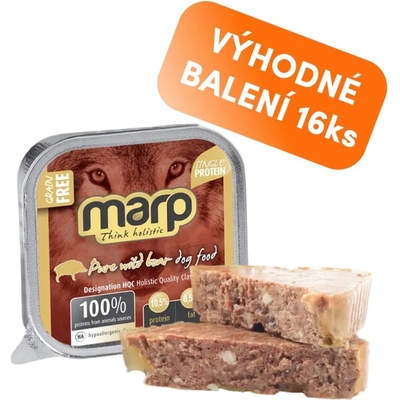 Marp Holistic Adult Dog Pure Wild Boar 16 x 100 g