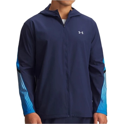 Under Armour Мъжко яке за бягане Under armour Velociti Storm Hooded Jacket Running jacket - Washed Navy / Blue Atlantis - размер XL (028-0759-0314)