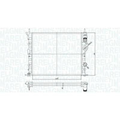 Chladič, chlazení motoru MAGNETI MARELLI 350213194700