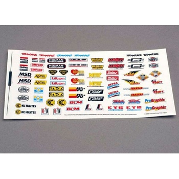 Traxxas Лепенки Traxxas Decal sheet, racing sponsors, TRX2514 (TRX2514)
