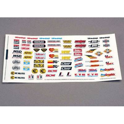 Traxxas Лепенки Traxxas Decal sheet, racing sponsors, TRX2514 (TRX2514)