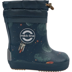 Mikk-Line Детски гумени ботуши Mikk-Line Kid's Wellies Winter Aop Barefoot Wellington boots - Space - размер 27 (EU) (731-0322-0219)