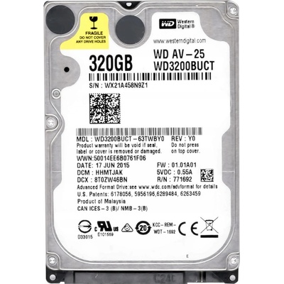 WD 320GB SATA II 2,5", WD3200BUCT