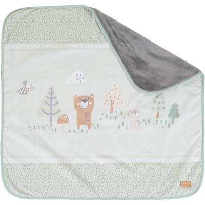 Roba Светлозелено бебешко одеяло от микроплюш 80x80 cm Woodland Buddies - Roba (306100S283)