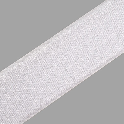 Takoy Nízkoprofilový suchý zips plyš biely 38mm