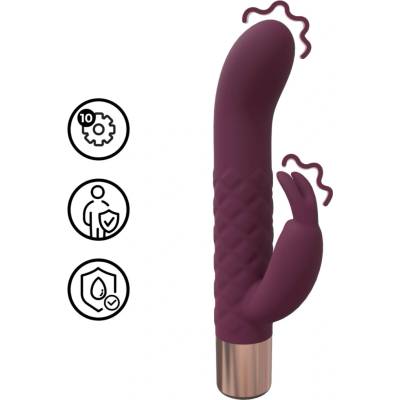 Loveline mini vibrátor s uškami zajaca