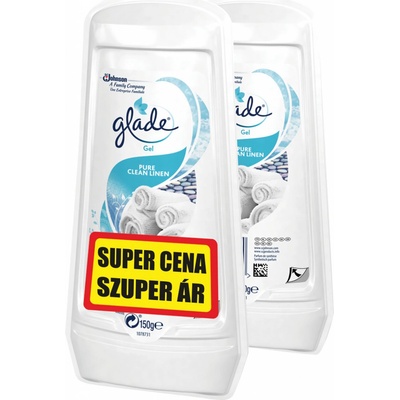 GLADE Gel Pure Clean Linen Duopack 2 × 150 g