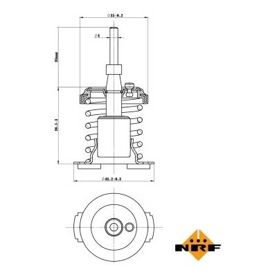 Termostat, chladivo NRF 725093
