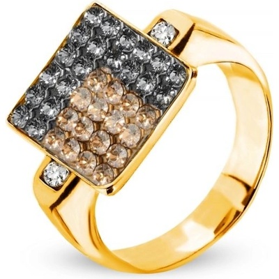 Spark prsten šedý se Swarovski Elements Kingdom 14021 2129 Silver Night