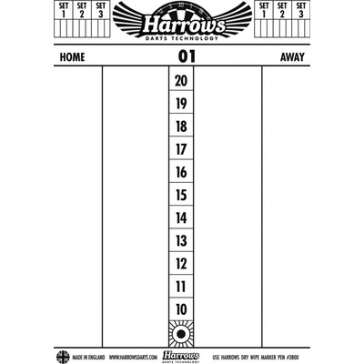 Harrows Scoreboard tabule 47,5 x 34 cm