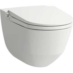 Laufen Cleanet Riva - Тоалетна с бидетна функция, Rimless, с LCC, бяла H8206914000001 (H8206914000001)