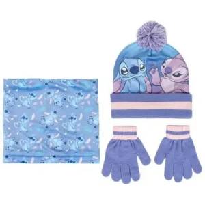 Cerda Stitch Детски комплект шапка, шал, ръкавици