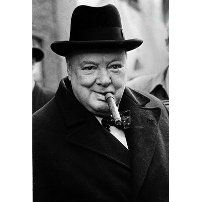 Popperfoto Plagát, Obraz - Winston Churchill. Politics. 1950 General Election. A portrait, 26.7 × 40 cm