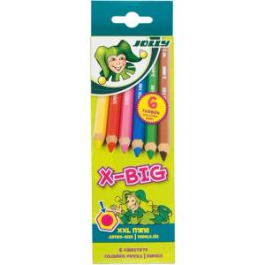 Jolly X-Big изключително дебел комплект от 6 цветни молива 3099-0118 (3099-0118)