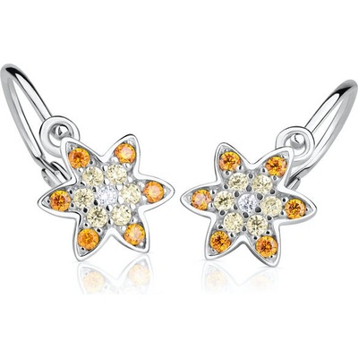 Danfil detské náušničky hviezdičky z bieleho zlata brizura C2206 / G8