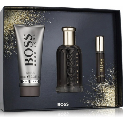Hugo Boss Bottled EDP 100 ml + EDP 10 ml + sprchový gel 100 ml dárková sada – Zboží Dáma
