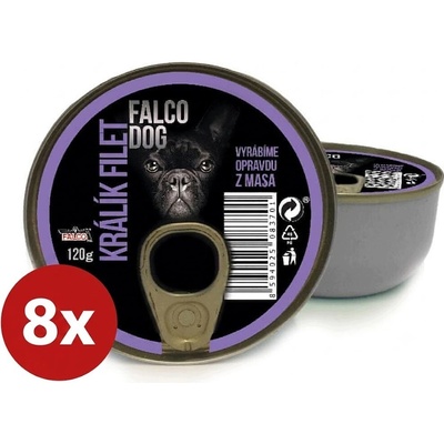 Sokol Falco Dog králík filet 8 x 120 g