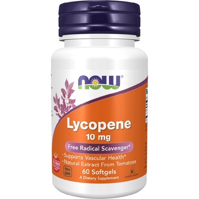 NOW NOW Lycopene 10mg, 60 Softgels