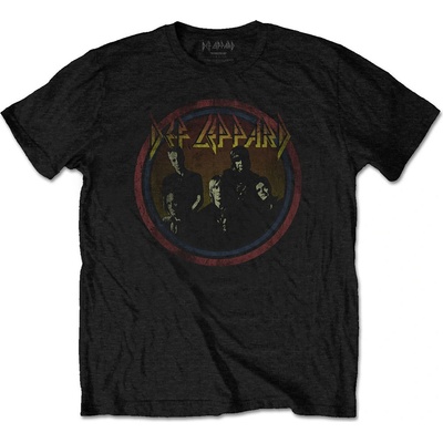 Def Leppard tričko Vintage Circle čierne