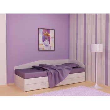 Image 1 of DST Легло за матрак с чекмеджета 120/190 Krisi-dst, бял дъб