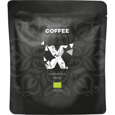 BrainMax Coffee, Кафе Peru Grade 1 BIO, 250g, Зърно